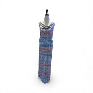 CAbi Patterned Maxi Dress